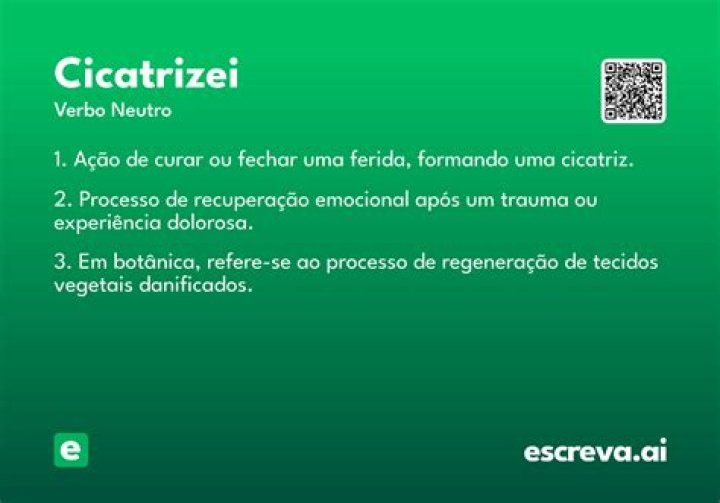 Is cicatrize a word?