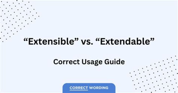 Is extensible in english word?
