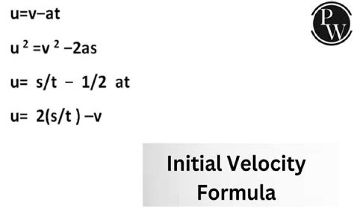 Is initial velocity denoted by u?