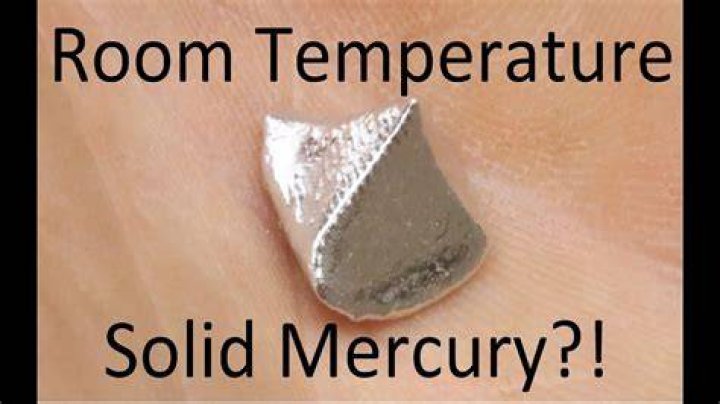 Is it possible to solidify mercury at room temperature?