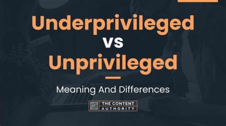 Is it unprivileged or underprivileged?