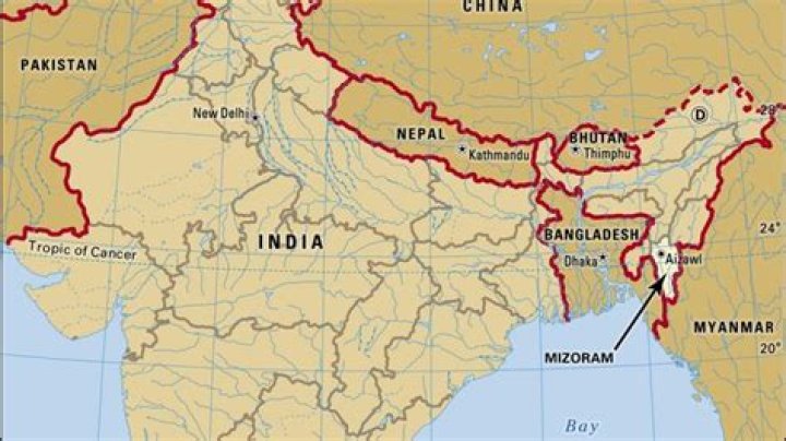 Is mizoram part of india?