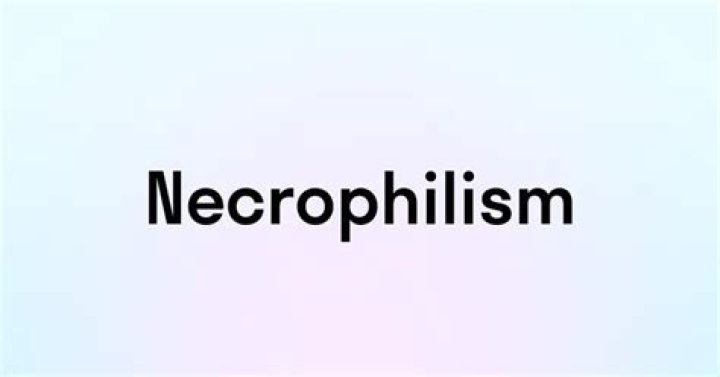 Is necrophilism a word?