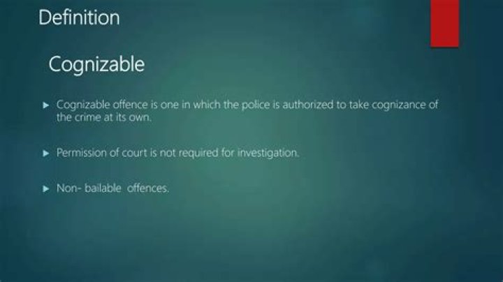 Is stalking cognizable offence?
