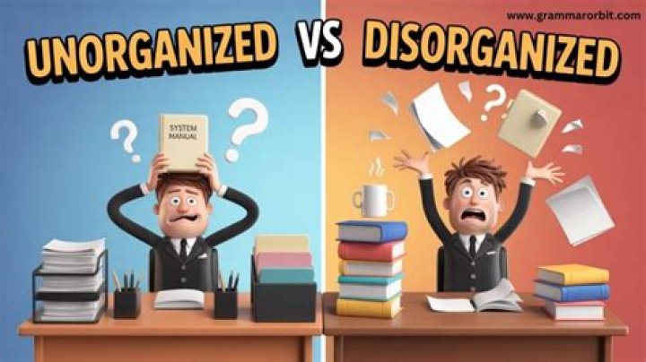 Is the word unorganized or disorganized?