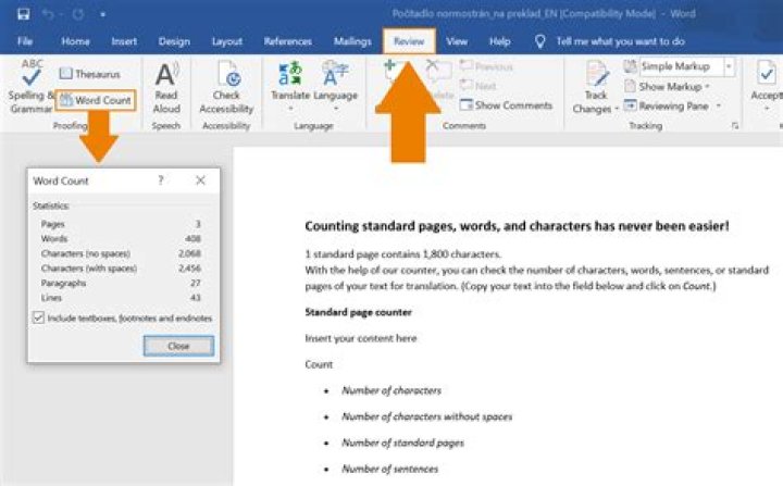 Is there a word cutdown?