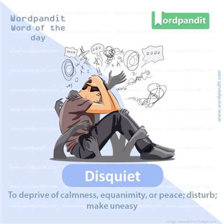 Is there such a word as disquieted?