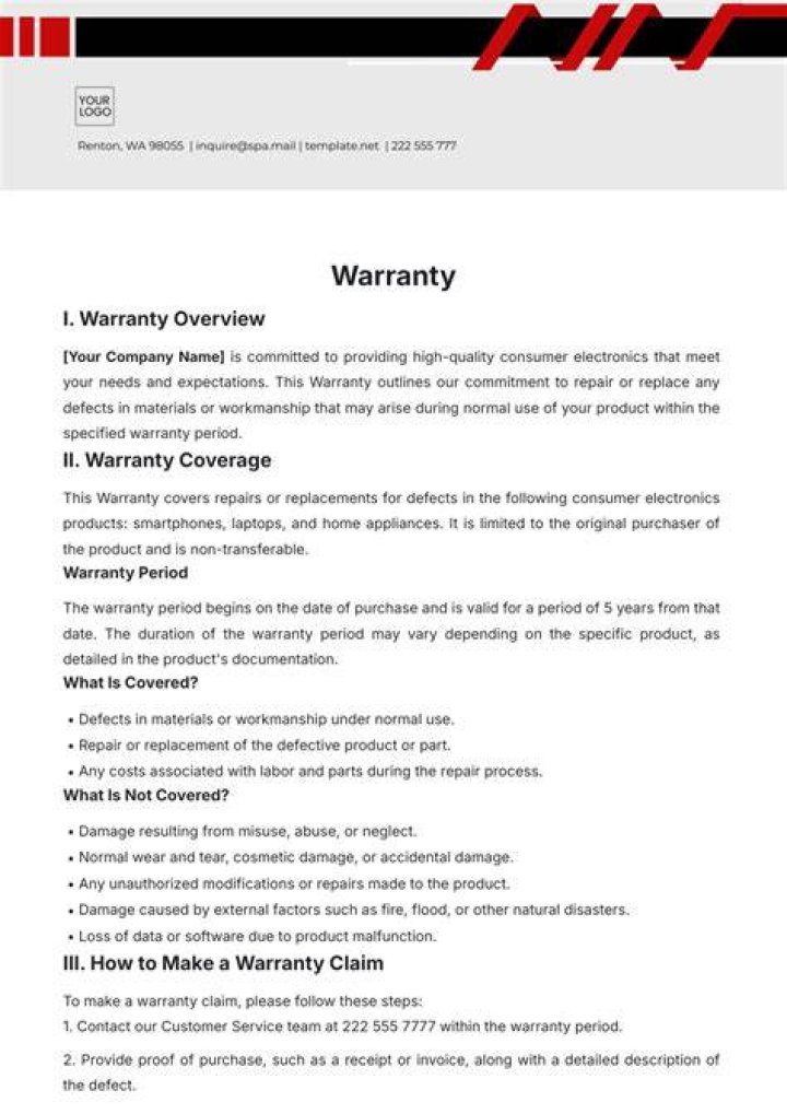 Is warranty a provision?