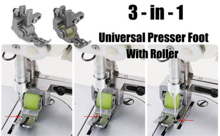 On a sewing machine presser foot?