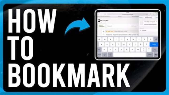 On ipad how to bookmark?