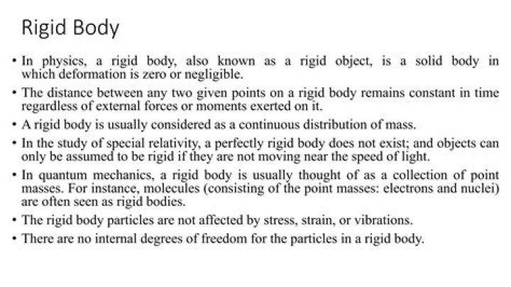 On the rigid body?