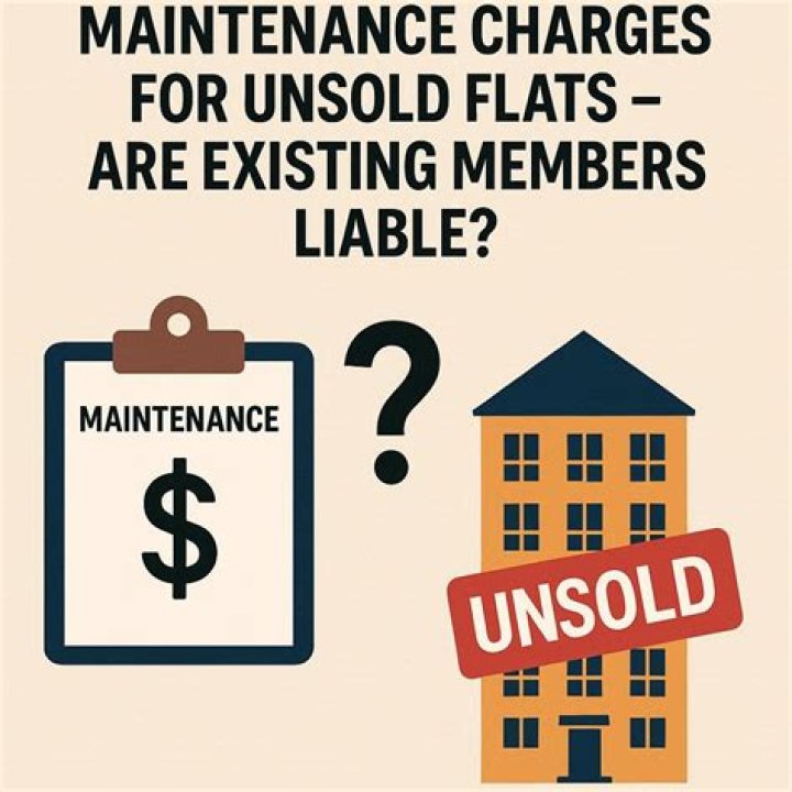 Should builder pay maintenance for unsold flats?