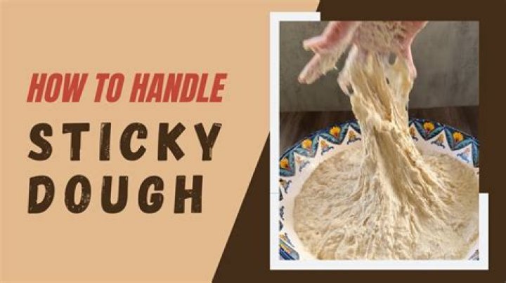 Should doughnut dough be sticky?