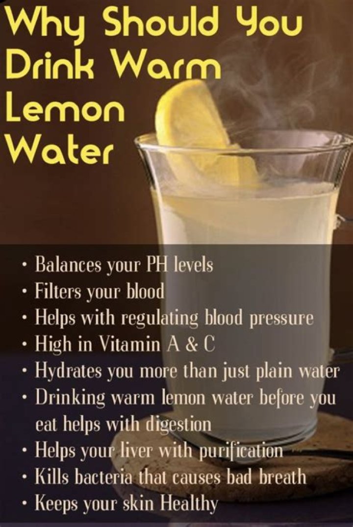 Should lemon water be warm or cold?