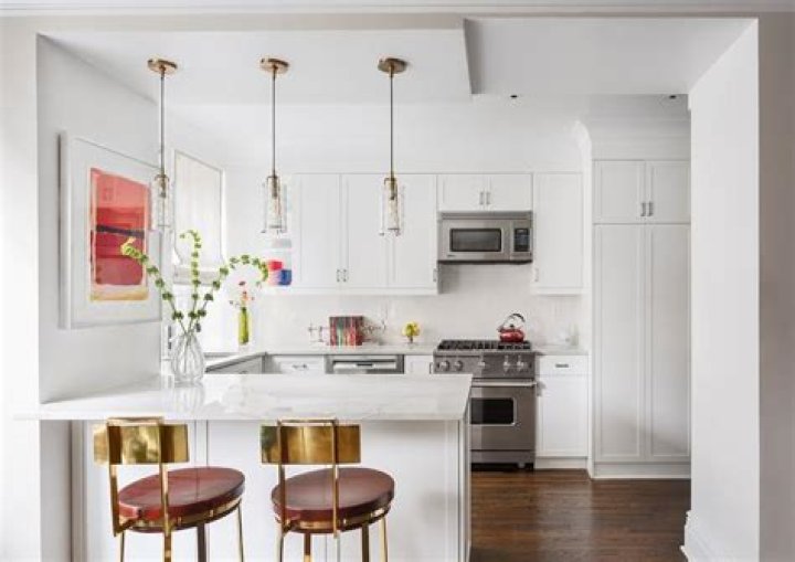 Should pendant lights be centered over peninsula?