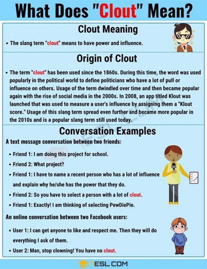 Was does clout mean?