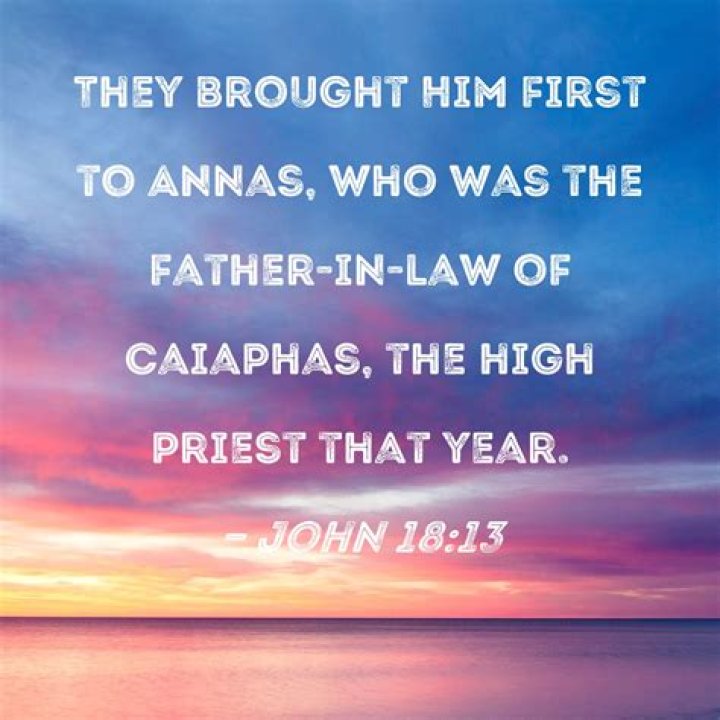 Was john related to caiaphas?