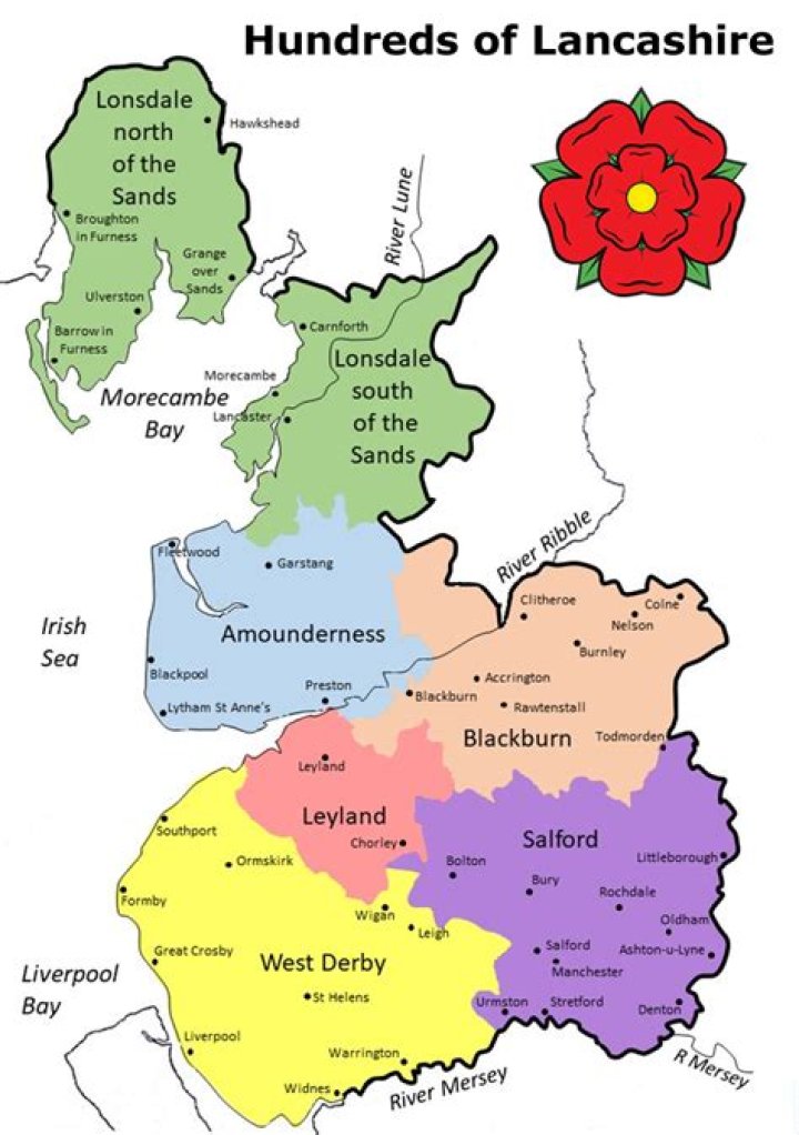 Was warrington part of lancashire?