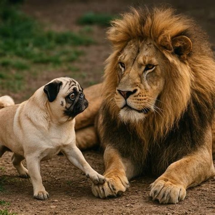 Were pugs bred to take down lions?