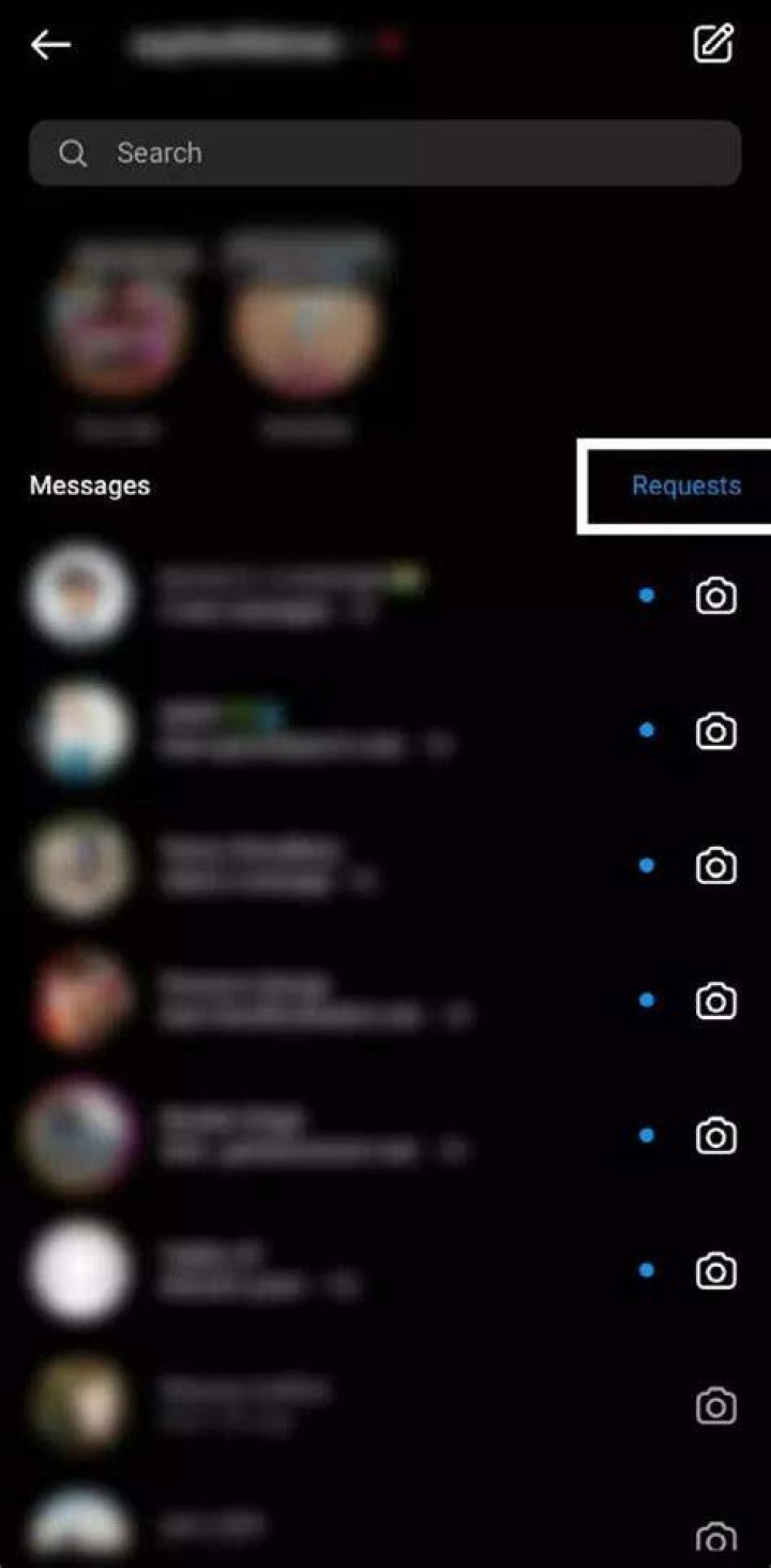 What's message request on instagram?
