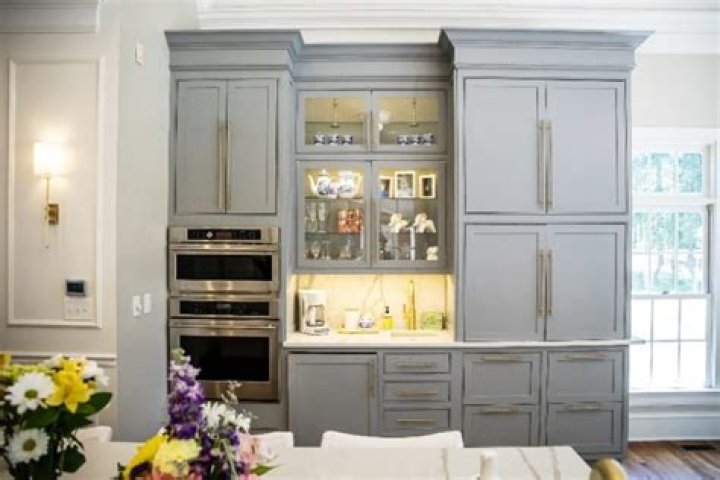 What are inset cabinets?