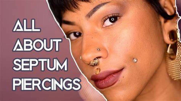 What are septums pierced with?