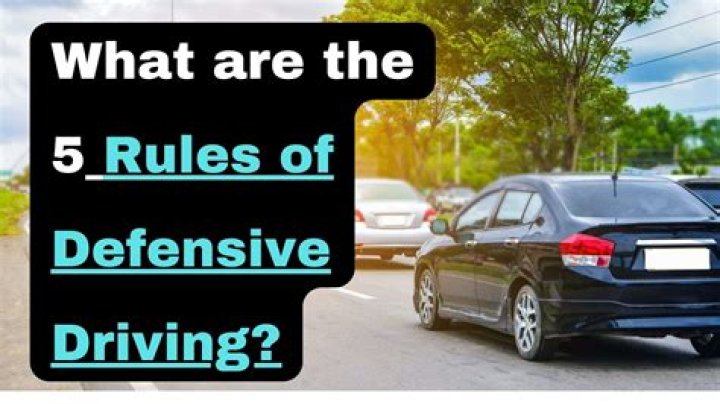 What are the 5 rules of defensive driving?