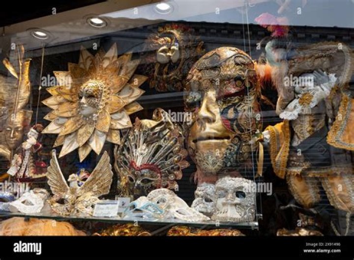 What are venetian masks made of?