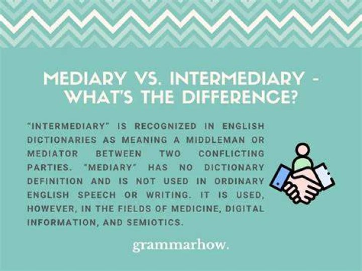 What does a mediary meaning?