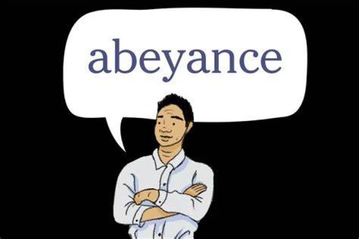 What does abeyance mean?