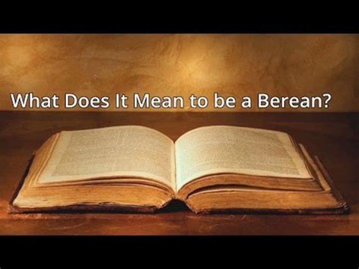 What does berean mean?