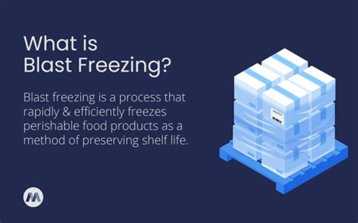 What does blast freezing mean?