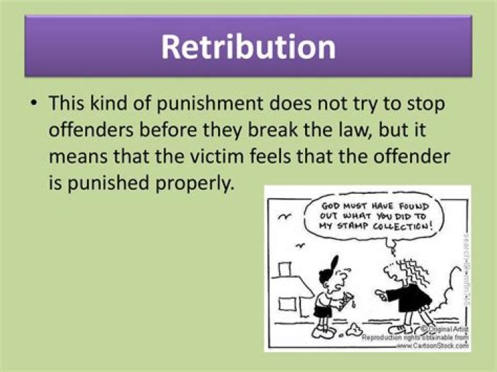 What does retribution mean in law?