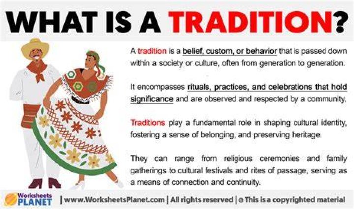What does traditions mean?