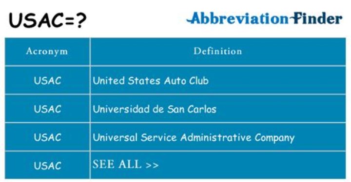What does usac stand for?