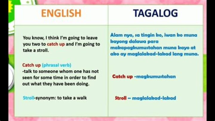 What is cussed in tagalog?