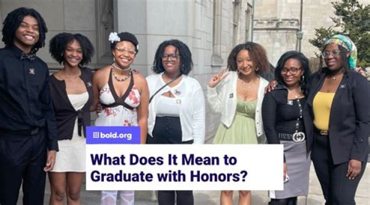 What is graduating with honors?