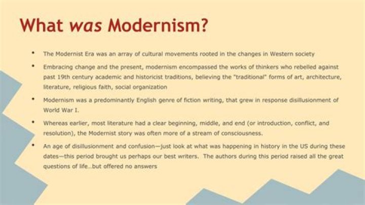 What is modernism movement?