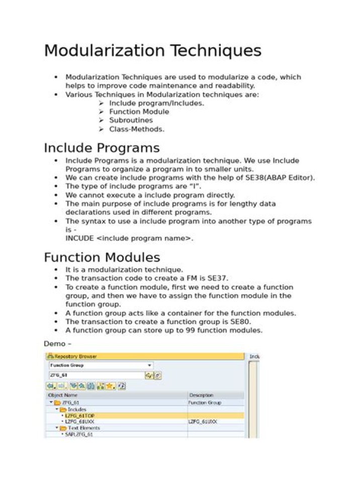 What is modularization in programming?
