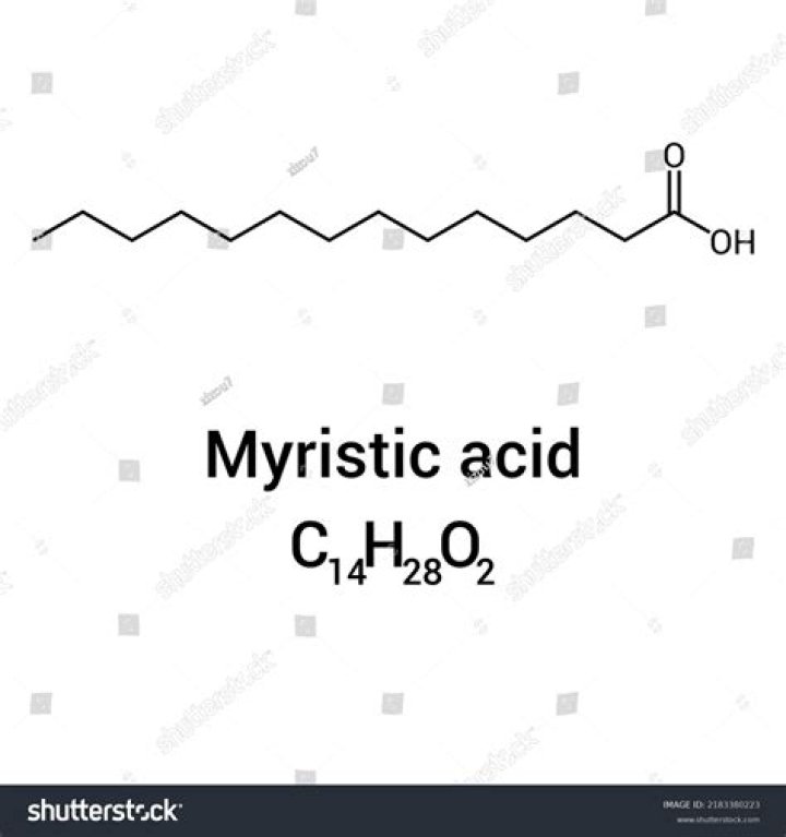 What is myristic acid in chemistry?