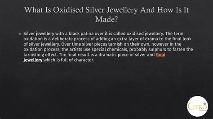 What is oxidised silver?