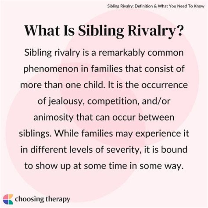 What is sibling rivalry disorder?