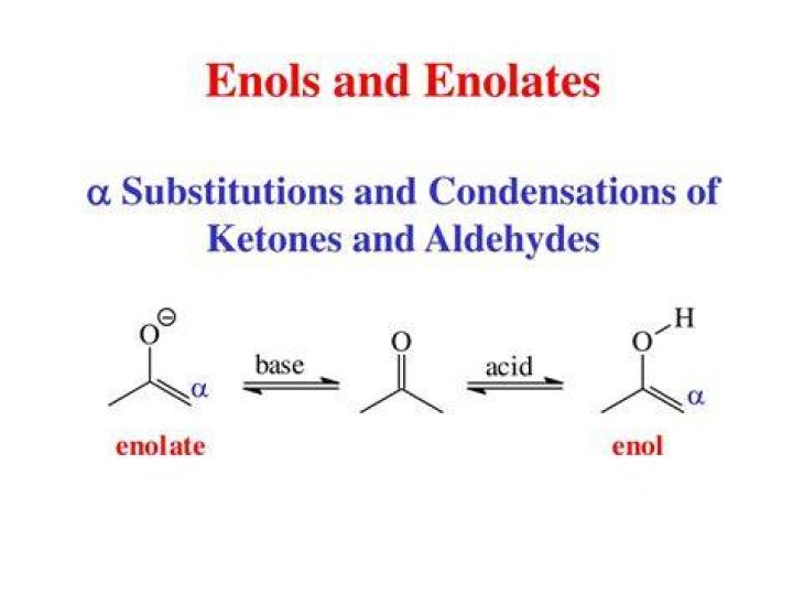 What is the difference between enol and enolate?