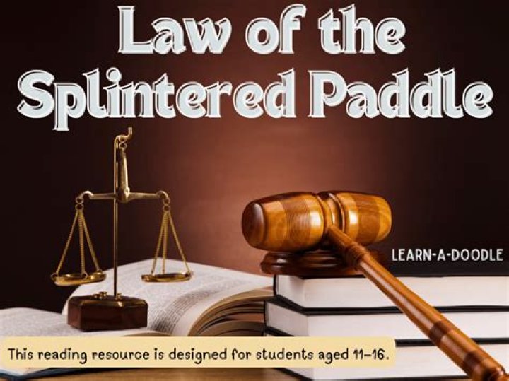 What is the law of the splintered paddle?