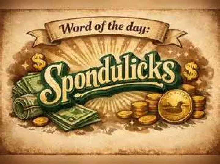 What is the word spondulicks?