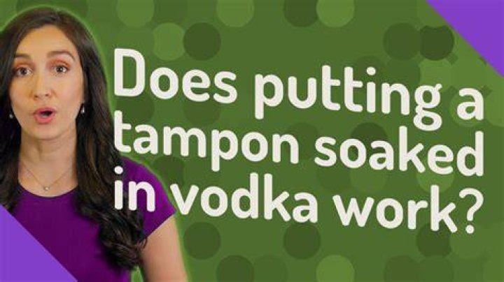 What is vodka tamponing?