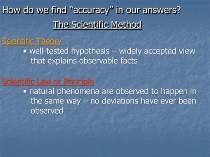 What is well tested and widely accepted view?
