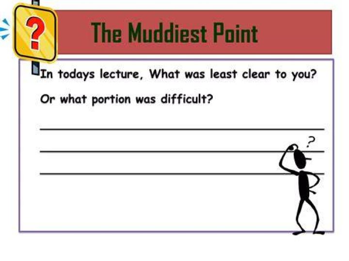 What is your muddiest point?