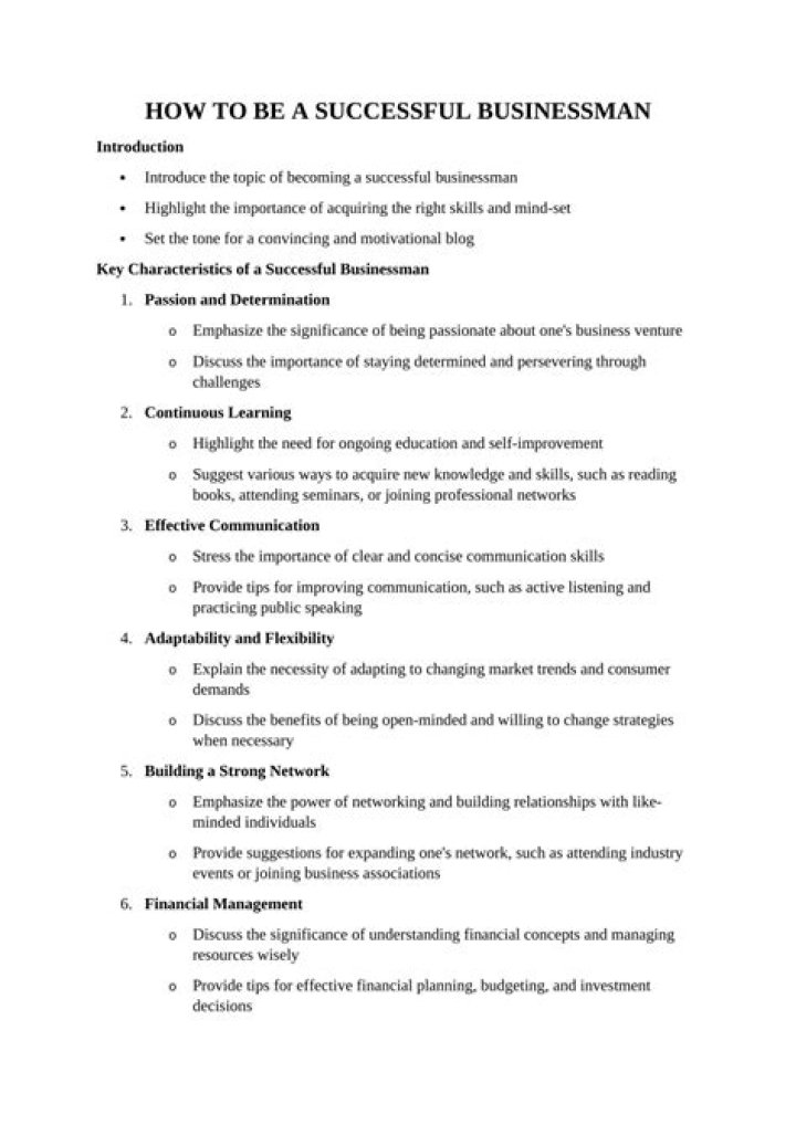 What should i study to become a businessman?