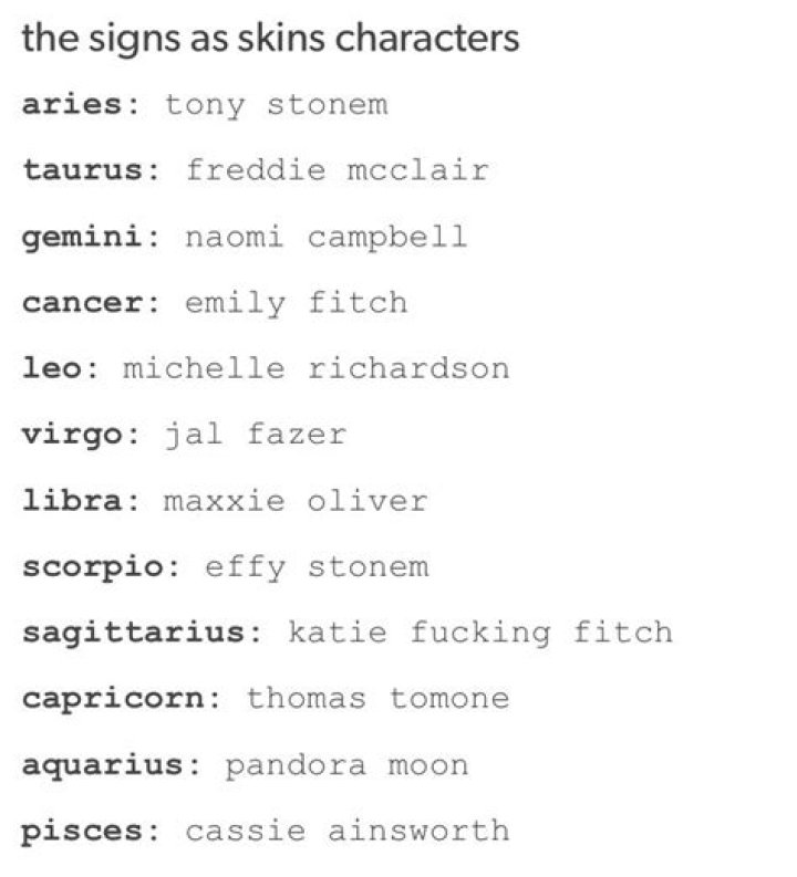 What zodiac sign is effy stonem?